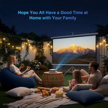 1080P Mini Projector with Bluetooth,Keystone Correction,Up to Support 240'' Screen